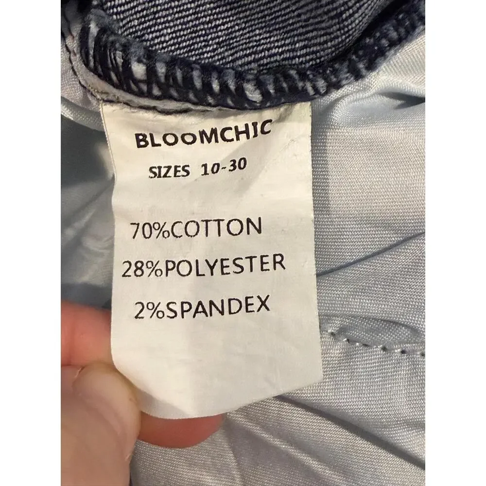 Bloomchic Denim Dark Wash Shorts‎ Womens Size US 24